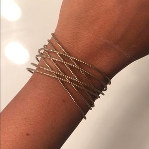 Gold cuff bracelet